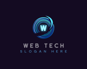 Digital Technology Disc logo design