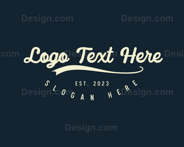 Retro Business Banner Logo