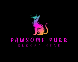 Cat Feline Kitten logo