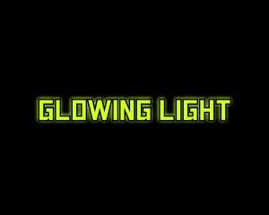 Tech Computer Glow logo design