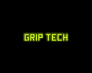 Tech Computer Glow logo design