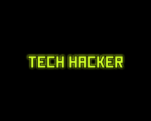 Tech Computer Glow logo design