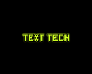 Tech Computer Glow logo design