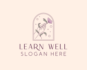 Hand Floral Wellness logo design