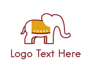 Cute Elephant Trunk logo