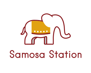 Cute Elephant Trunk logo
