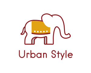 Cute Elephant Trunk logo