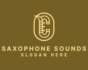 Saxophone Musical Instrument Letter C logo