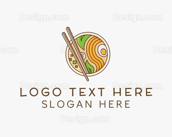 Ramen Noodle Restaurant Logo