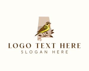 Alabama Yellowhammer Bird logo