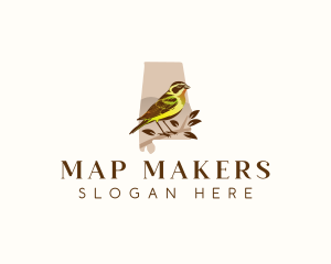 Alabama Yellowhammer Bird logo design