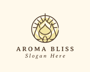 Wellness Aroma Droplet logo design