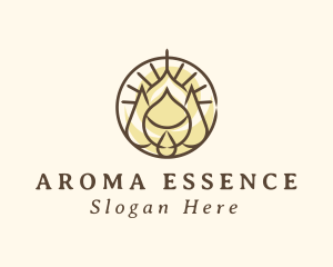 Wellness Aroma Droplet logo design