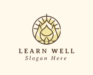 Wellness Aroma Droplet logo design