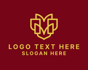Minimalist Outline Brand Letter M  logo