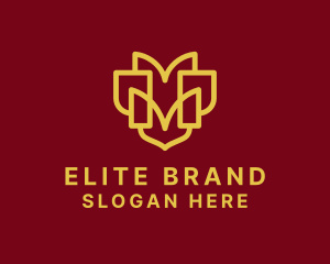 Minimalist Outline Brand Letter M  logo