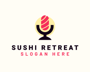 Mic Sushi Podcast logo design