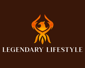 Bird Phoenix Legendary logo