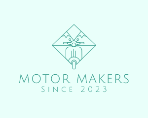 Mountains Scooter Motorbike logo