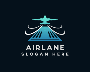 Airplane Takeoff Runway logo