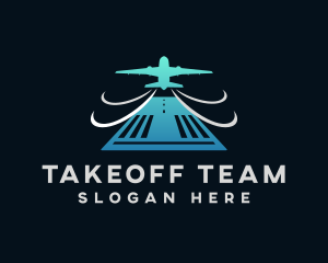Airplane Takeoff Runway logo