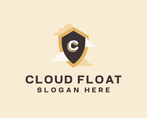 Sky Cloud Shield logo design