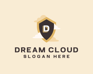 Sky Cloud Shield logo design