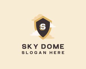 Sky Cloud Shield logo design