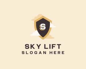 Sky Cloud Shield logo design