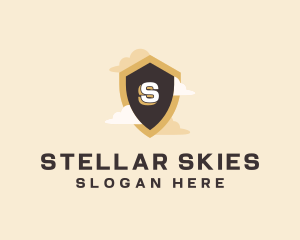 Sky Cloud Shield logo design