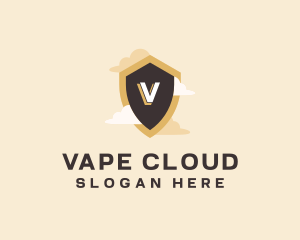 Sky Cloud Shield logo design