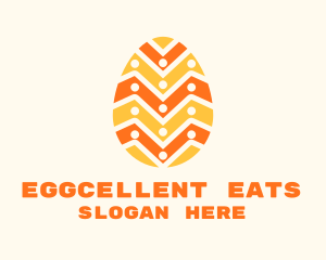 Festive Easter Egg logo design