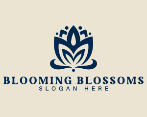 Lotus Bloom Petal logo design