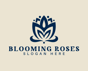 Lotus Bloom Petal logo design