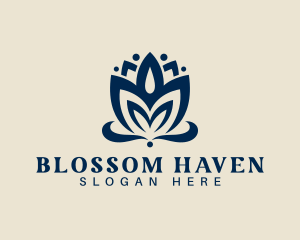 Lotus Bloom Petal logo