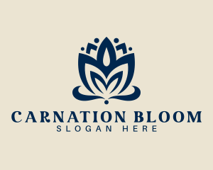 Lotus Bloom Petal logo design