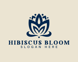 Lotus Bloom Petal logo design