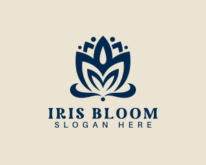 Lotus Bloom Petal logo design