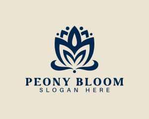 Lotus Bloom Petal logo design