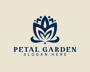 Lotus Bloom Petal logo design