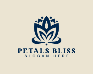 Lotus Bloom Petal logo design