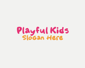 Fun Playful Nursery logo design