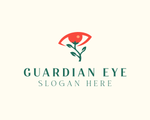 Optical Eye Flower  logo design