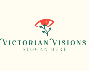 Optical Eye Flower  logo design