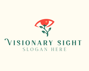 Optical Eye Flower  logo design