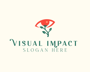 Optical Eye Flower  logo design