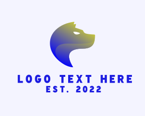 Gradient Hound Dog logo