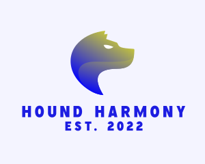 Gradient Hound Dog logo