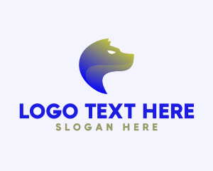 Gradient Hound Dog logo