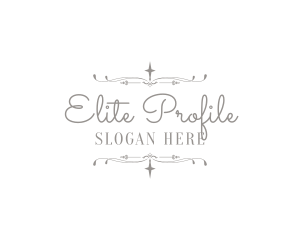 Elite Elegant Wedding logo design